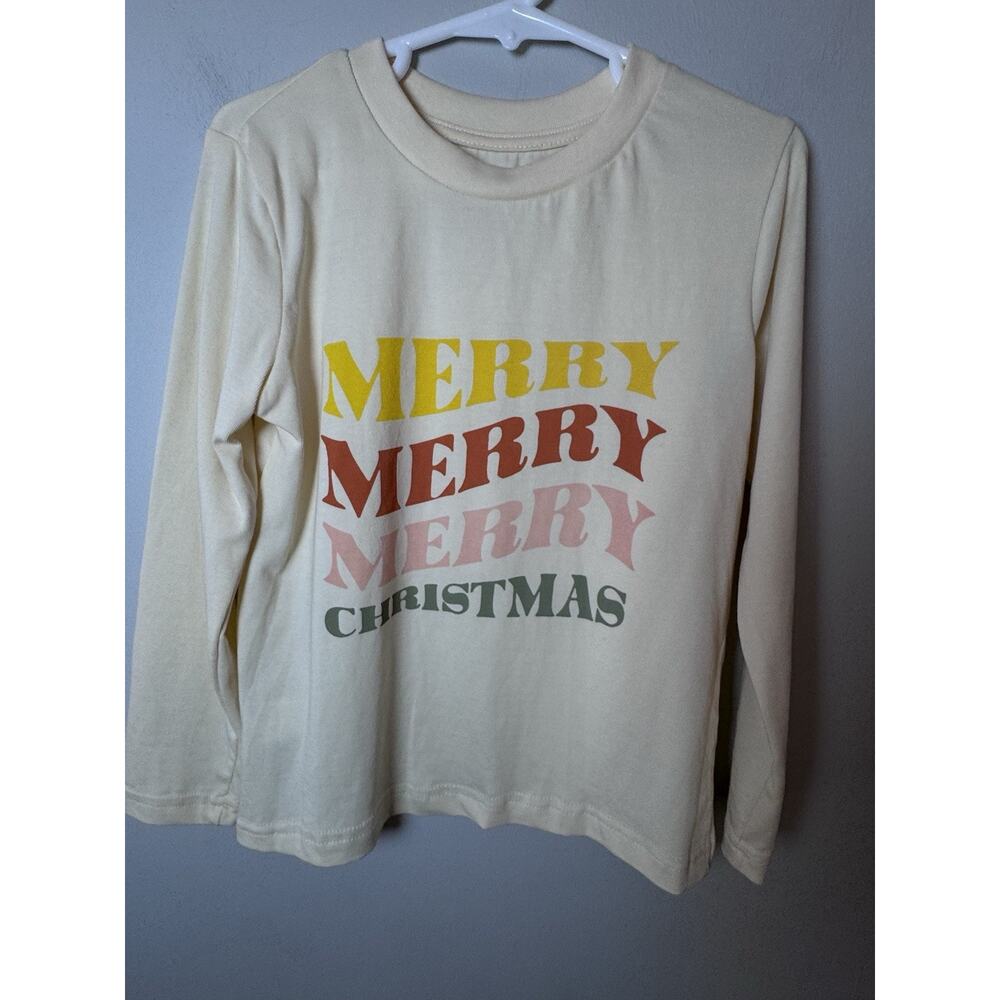 Dot Australia Merry Merry Christmas Long Sleeve Tee SZ 5 NEW Unisex